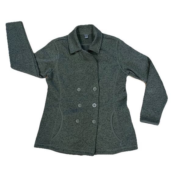 Eddie Bauer Radiator Button Up Peacoat Women’s Size Large Green Outdoor Wear - Picture 4 of 11